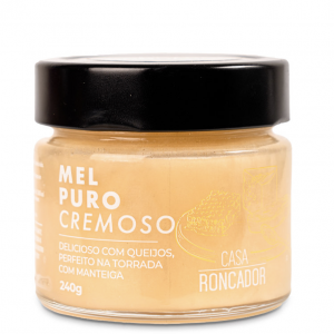 Foto do mel puro cremoso da Casa Roncador presente no site Clube do Mel. Foto extraída do site Clube do Mel.