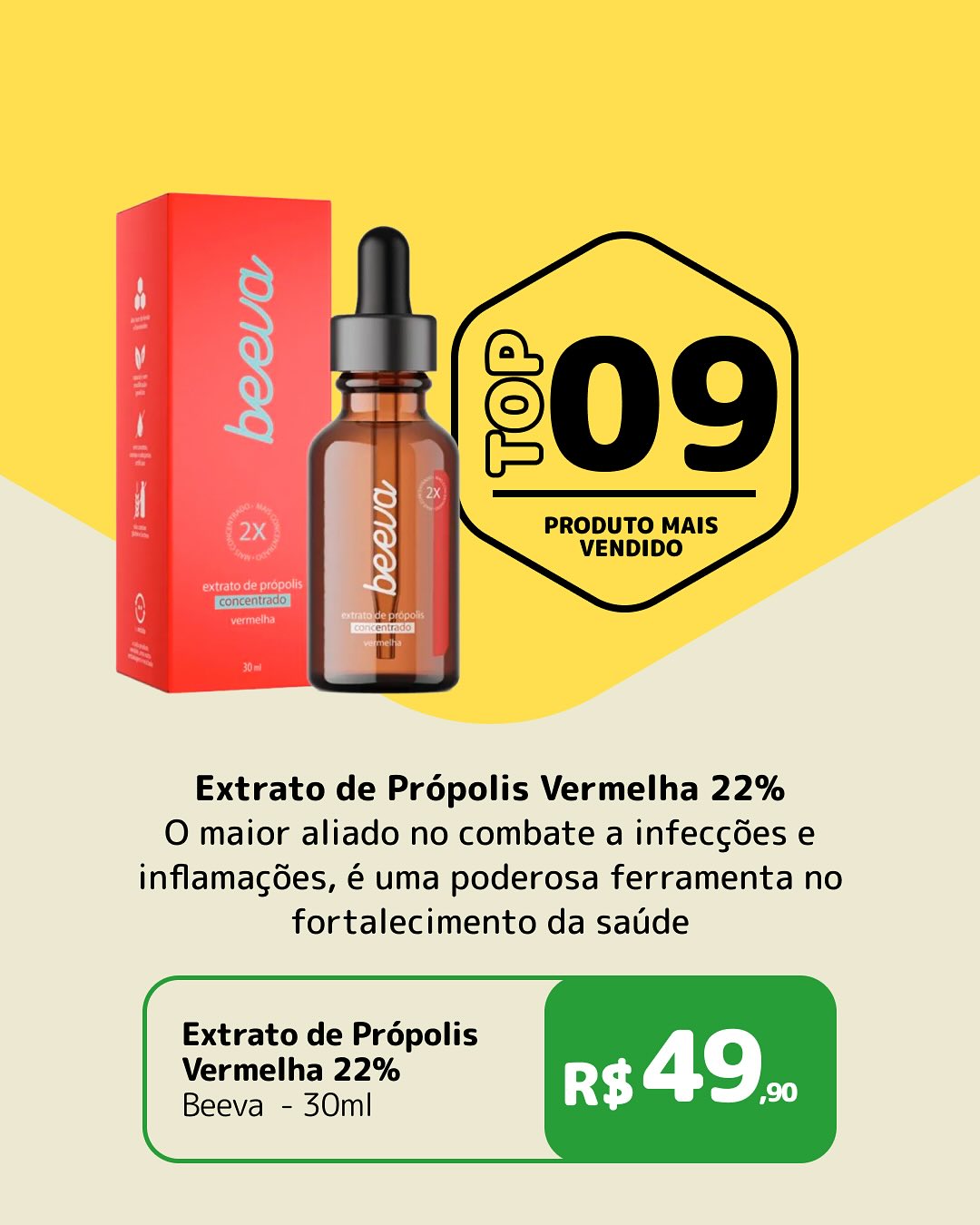 Extrato de Própolis Vermelha da Beeva