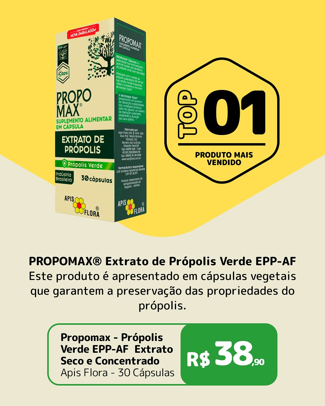 Cápsulas PROPOMAX, um dos melhores produtos naturais para imunidade
